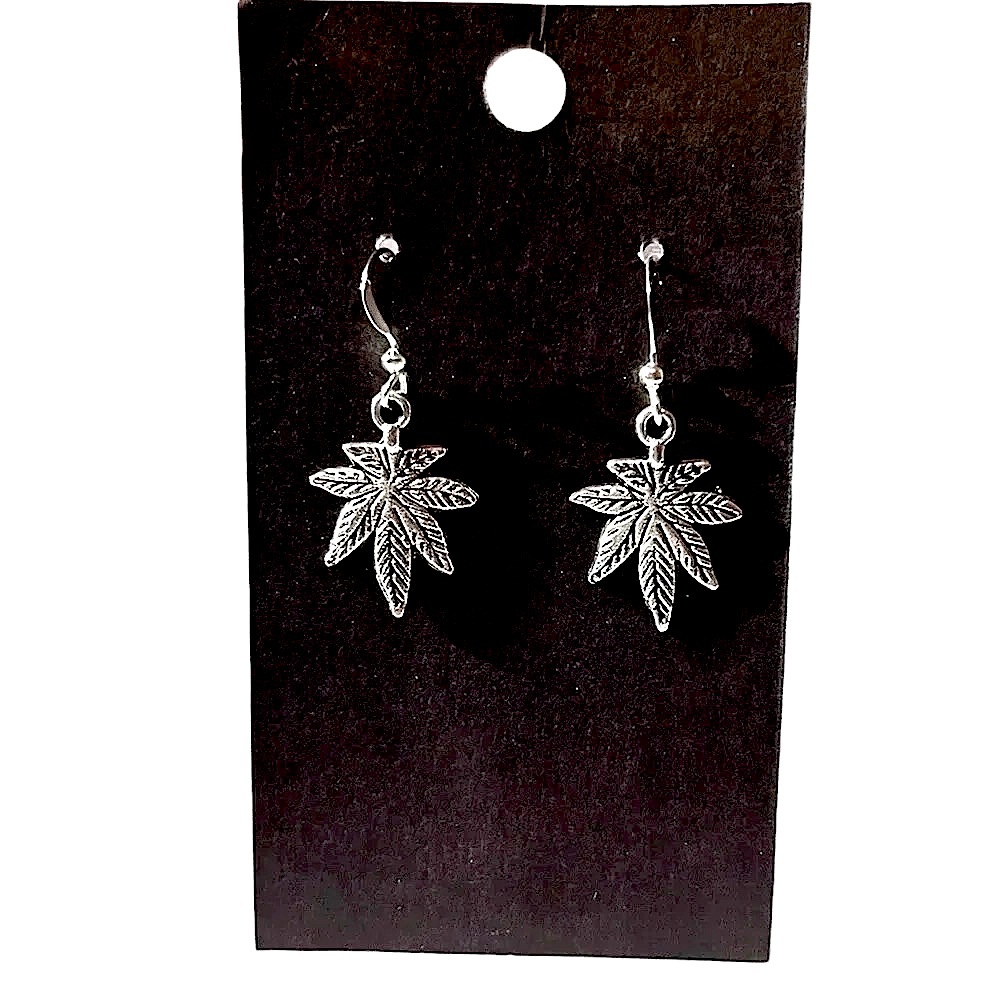 Pot leaf charm pendant earrings Stoner accessories BRAND NEW